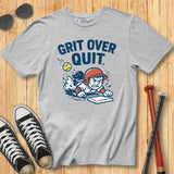 Grit Over Quit Softball Mascot Tee