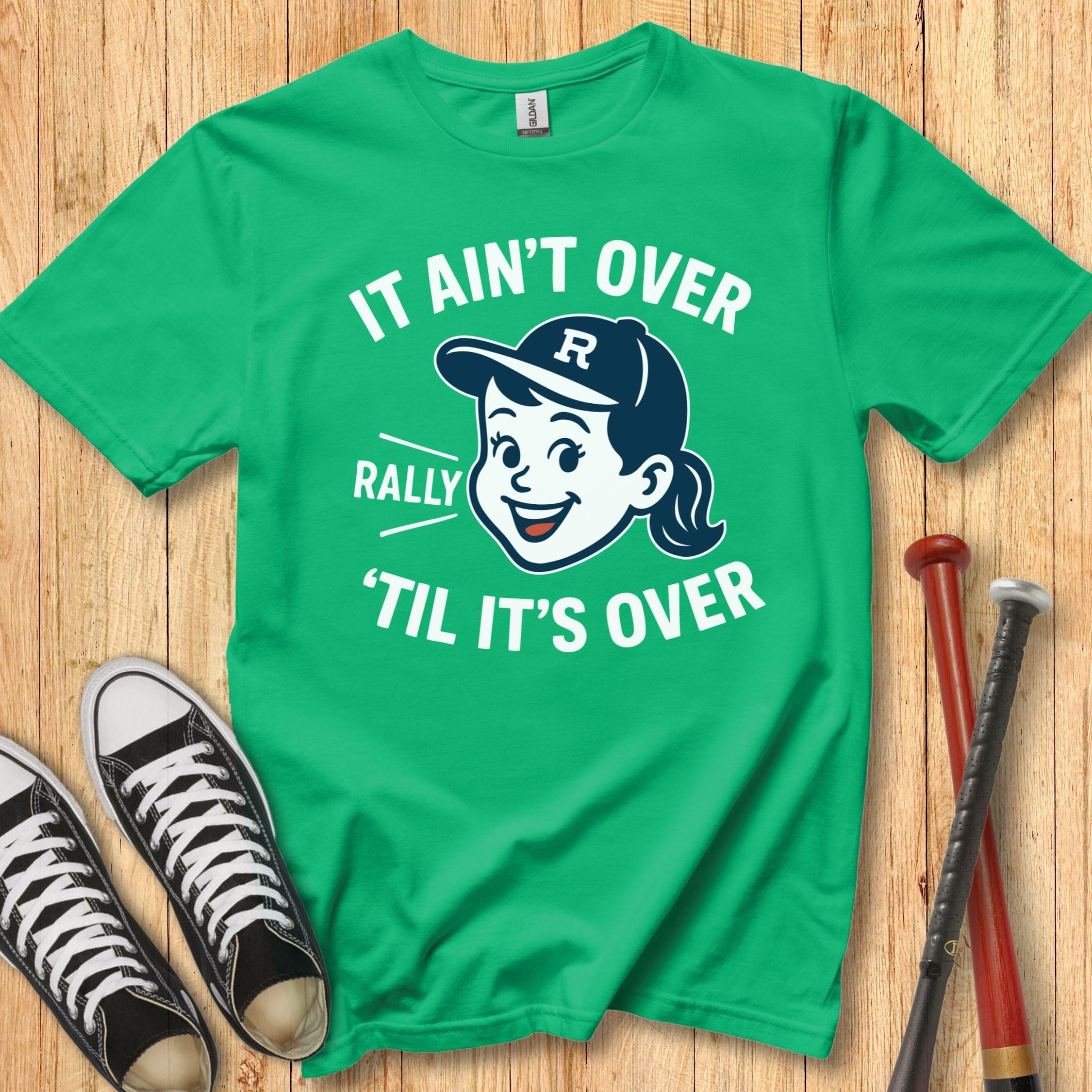 It Ain't Over Girl Mascot Youth Tee
