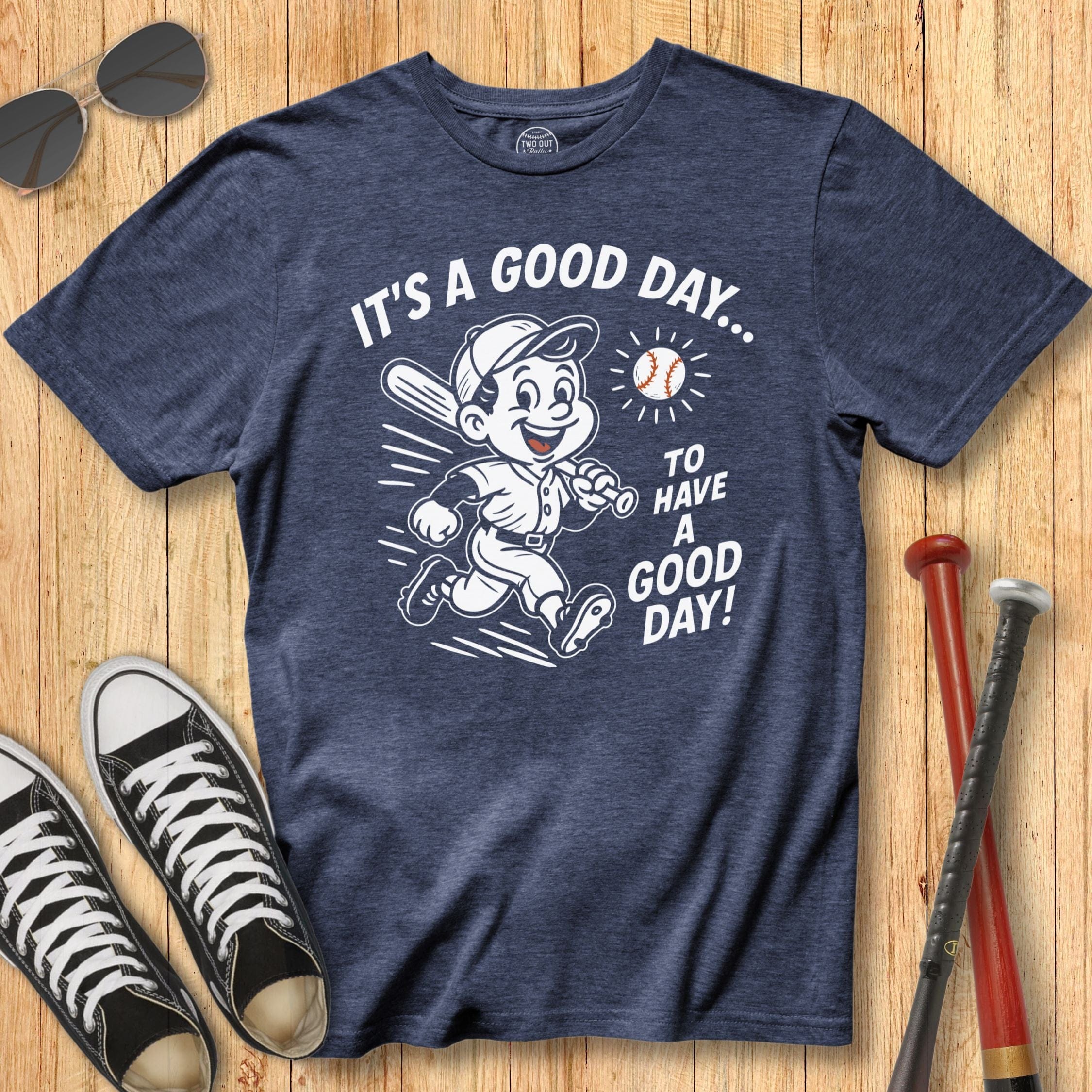 Good Day Baseball Mascot Tee