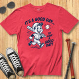 Good Day Baseball Mascot Tee