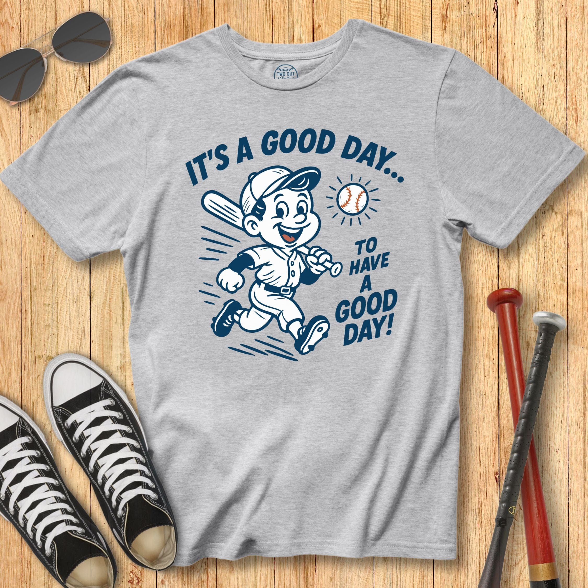 Good Day Baseball Mascot Tee
