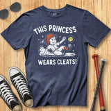 Wears Cleats Softball Mascot Tee