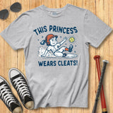 Wears Cleats Softball Mascot Tee