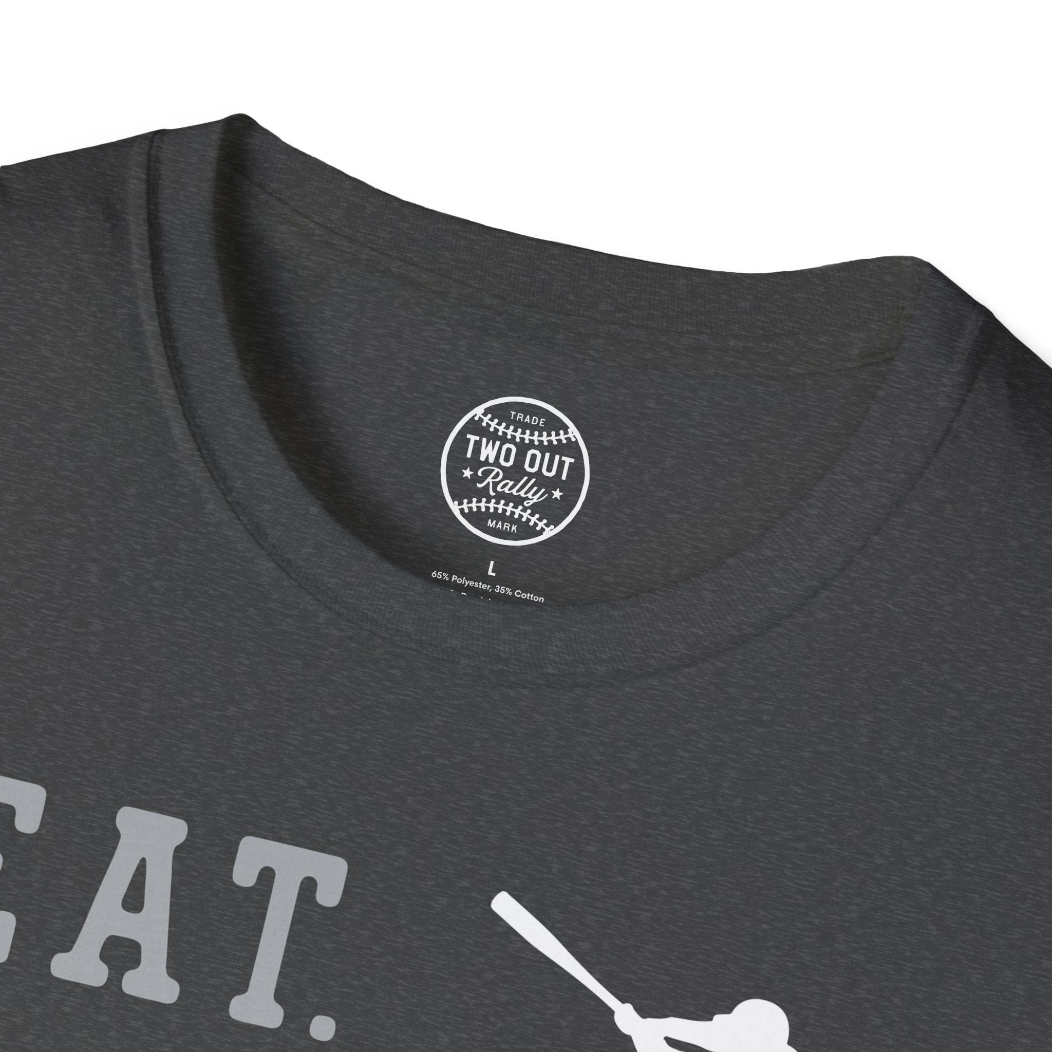 Old School Eat Sleep Baseball Tee