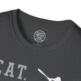 Old School Eat Sleep Baseball Tee