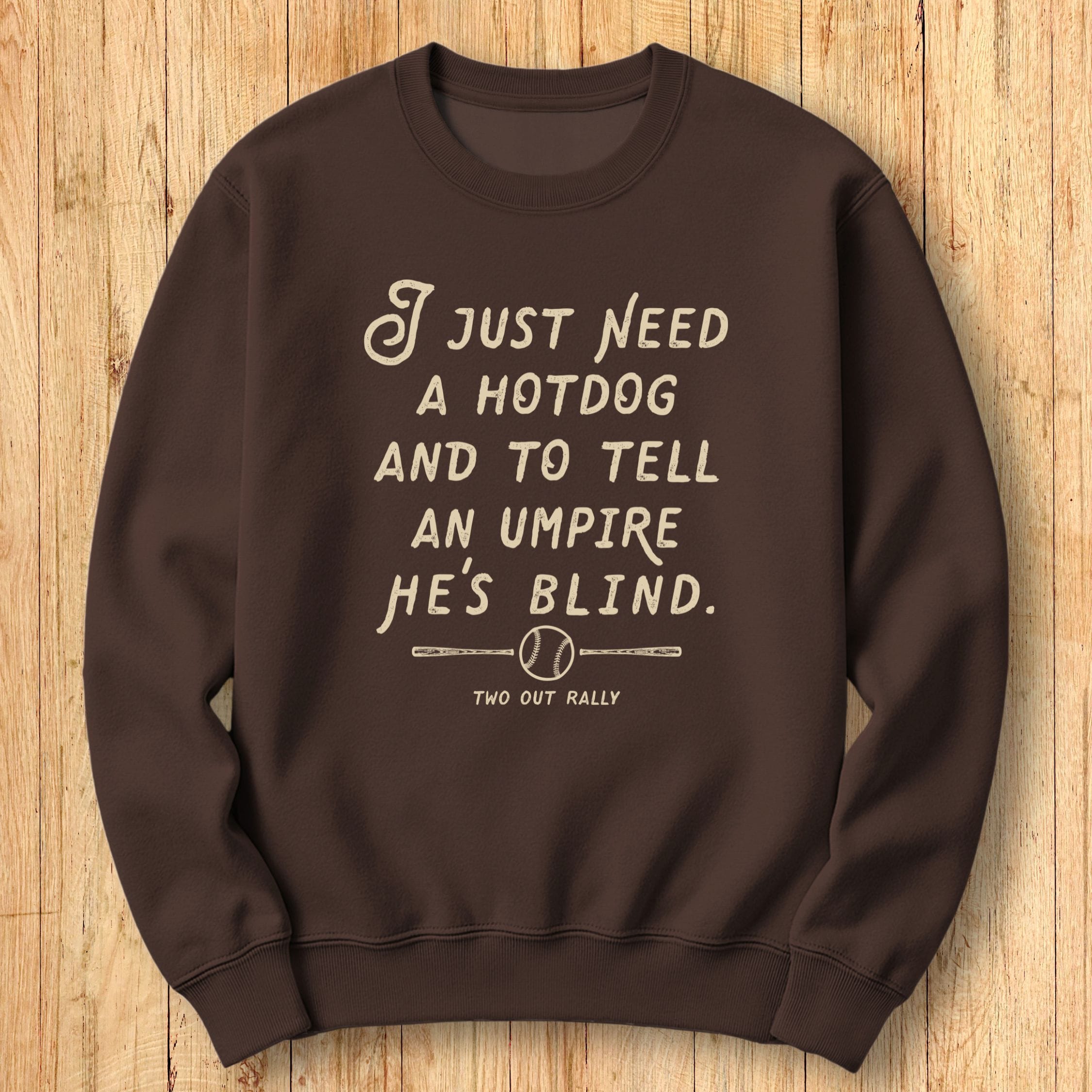 Hot Dog & Ump Sweatshirt