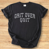 Grit Over Quit Arch - Premium Tee
