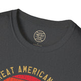 Retro Sunset Baseball Batter Tee