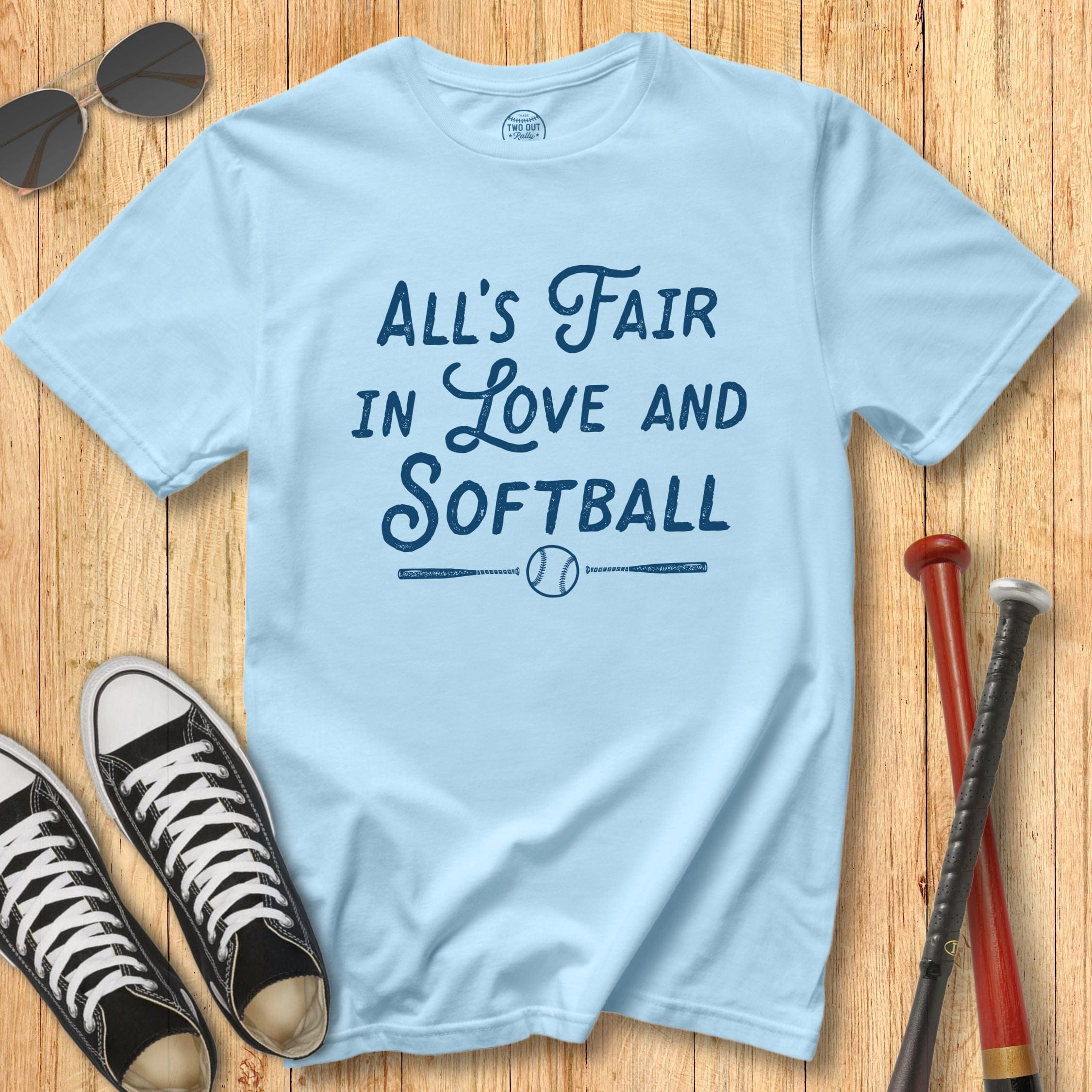 All's Fair Softball Script Tee