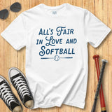 All's Fair Softball Script Tee