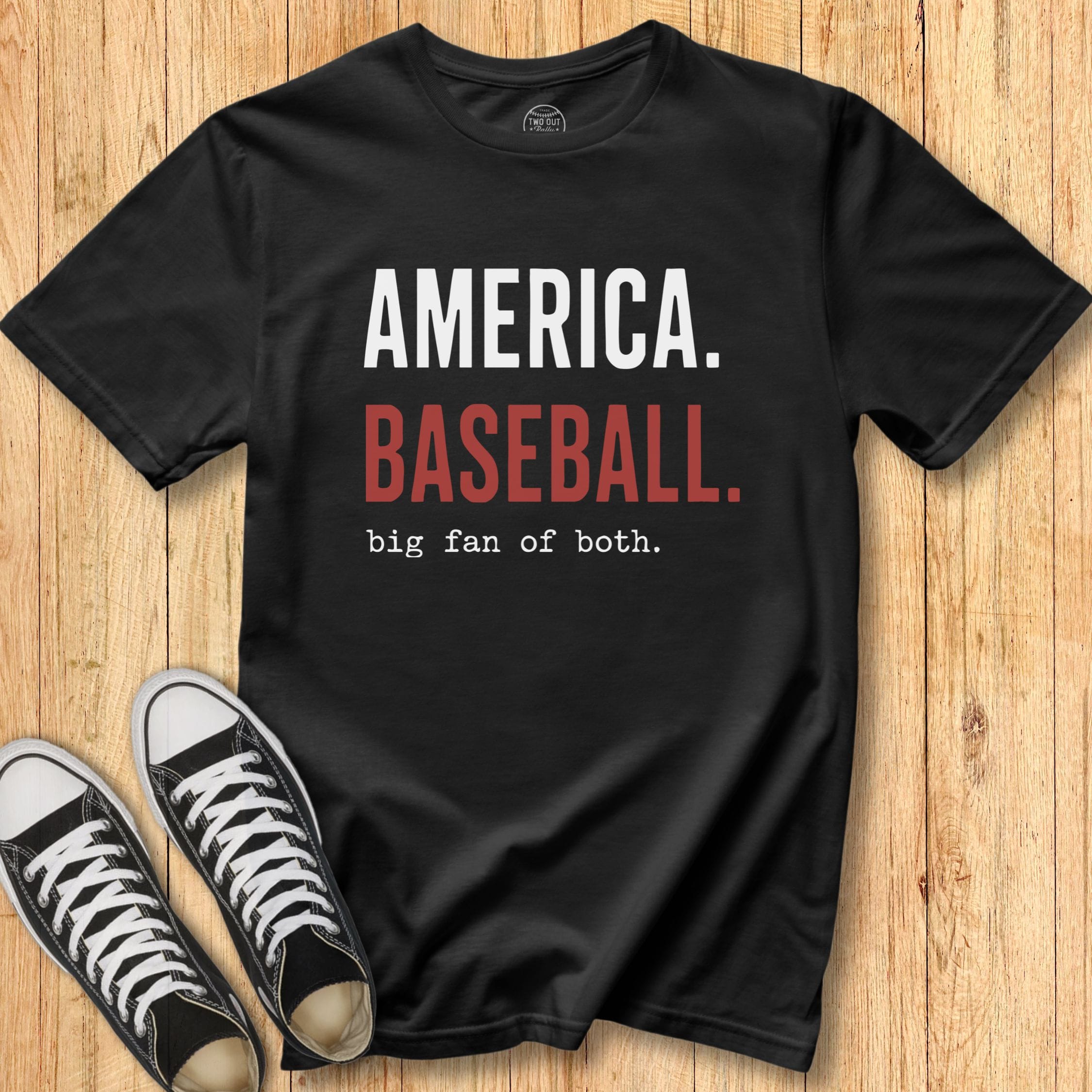 America. Baseball. Tee
