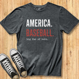 America. Baseball. Tee