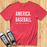 America. Baseball. Tee