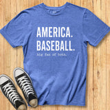 America. Baseball. Tee