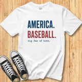 America. Baseball. Tee
