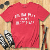 Ballpark Happy Place Stamp Tee