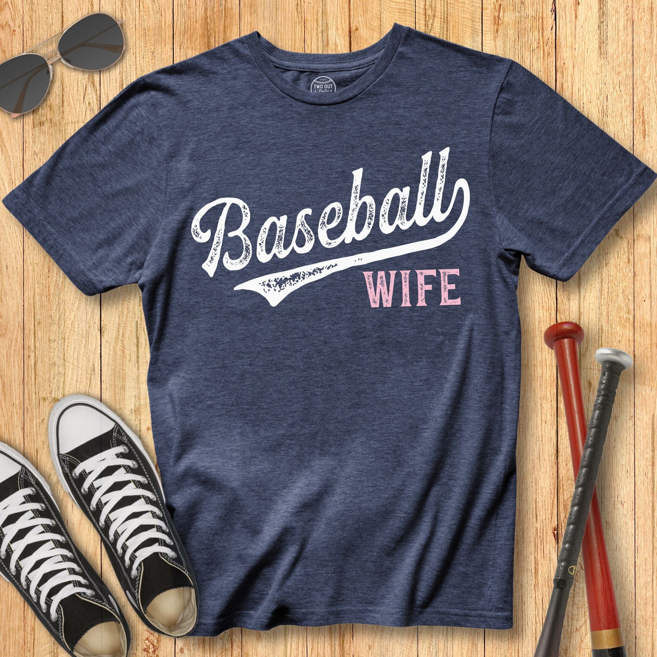 Baseball Wife Swoosh Tee