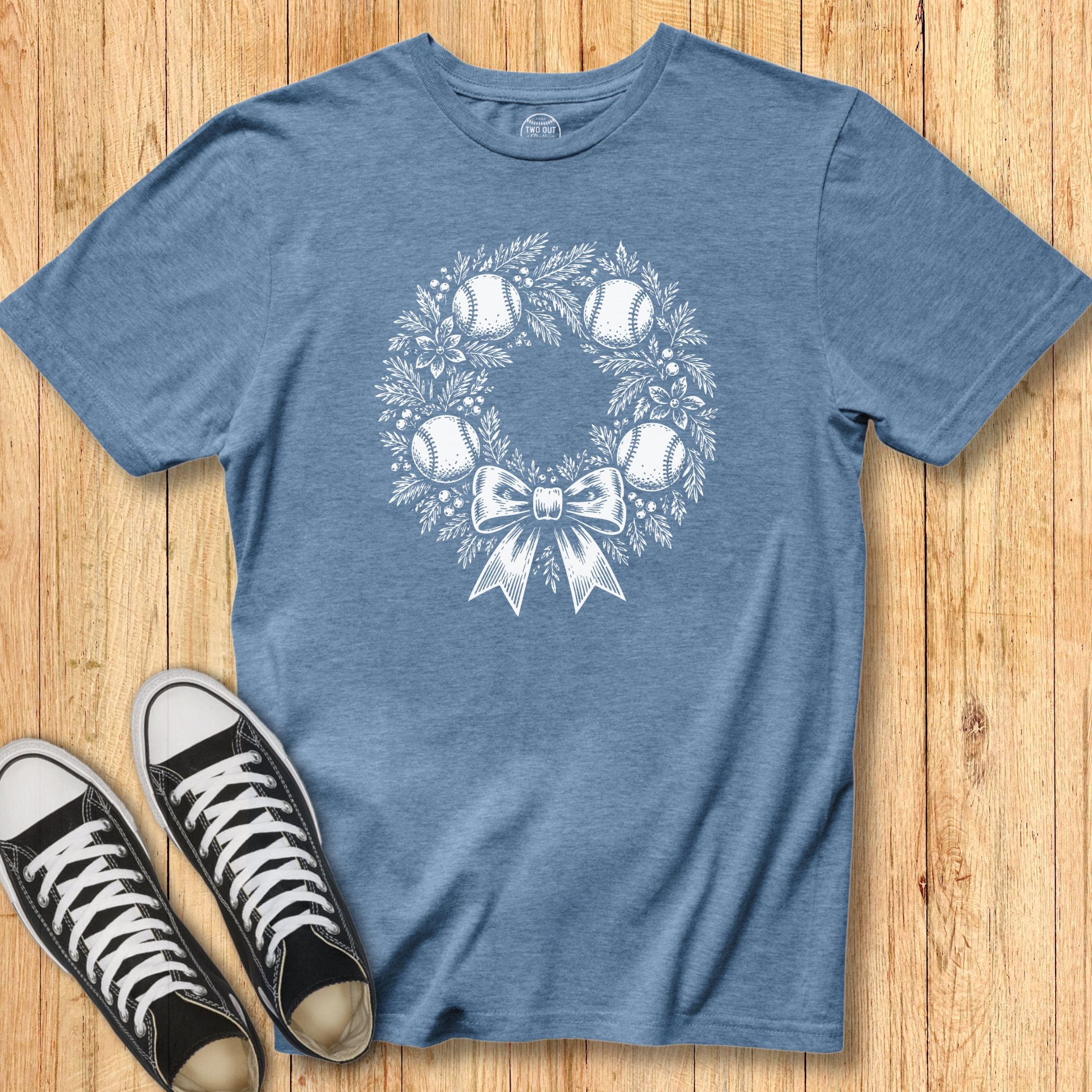 Baseball Wreath - Classic Tee