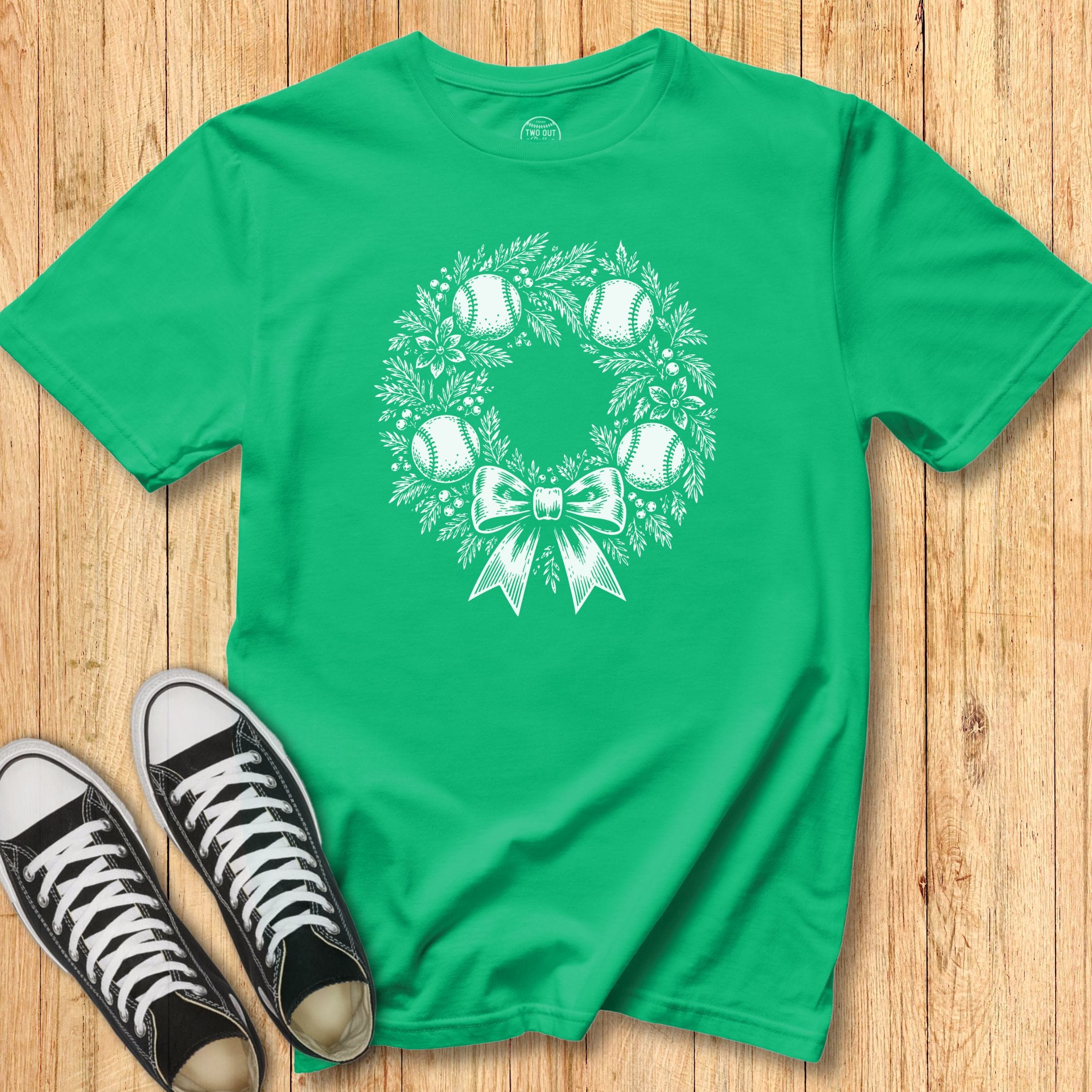 Baseball Wreath - Classic Tee