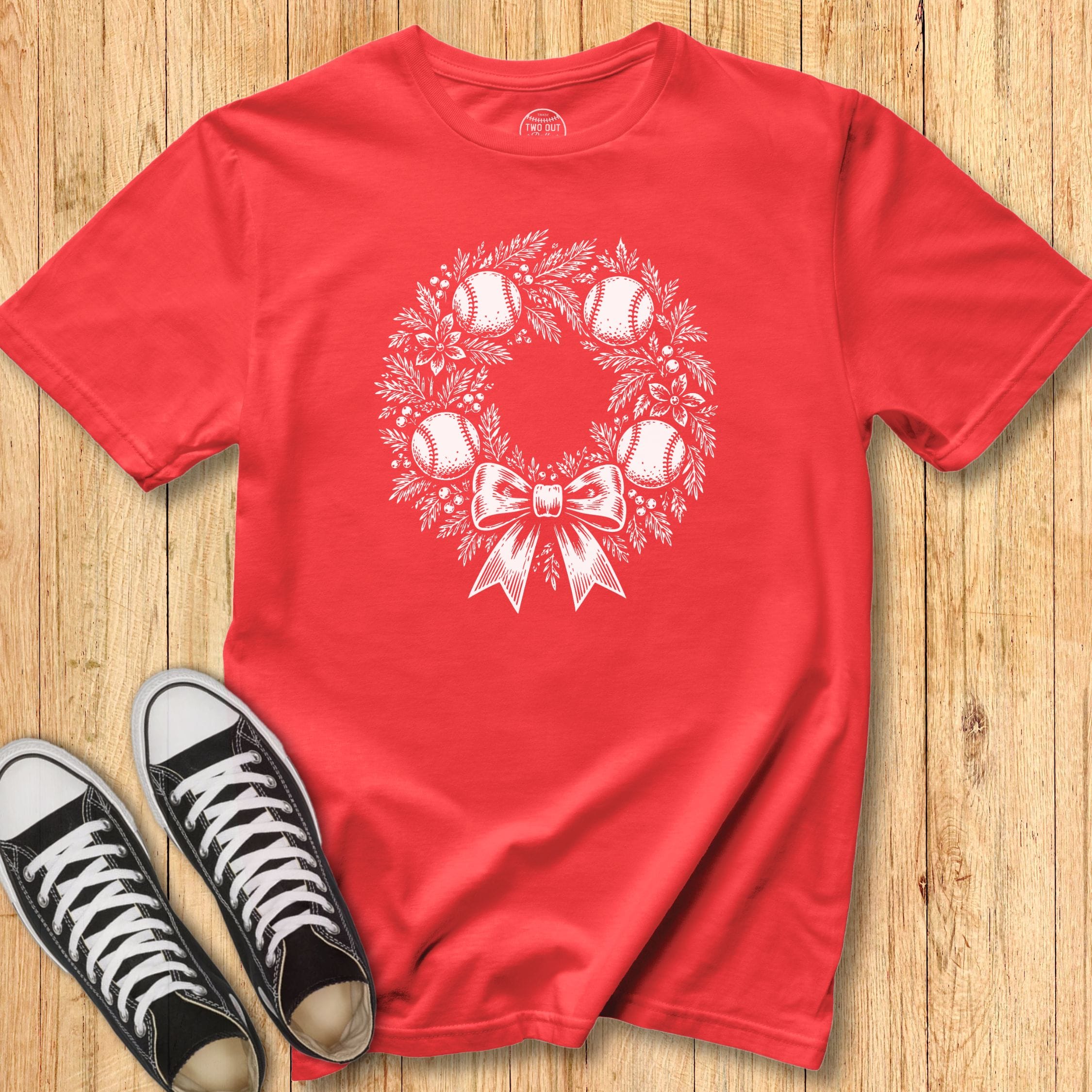 Baseball Wreath - Classic Tee