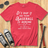 Boring Baseball Vintage Type Tee