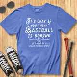 Boring Baseball Vintage Type Tee