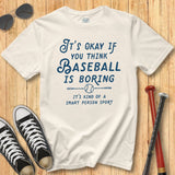 Boring Baseball Vintage Type Tee