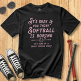 Boring Softballl Vintage Script Tee