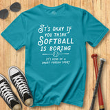 Boring Softballl Vintage Script Tee