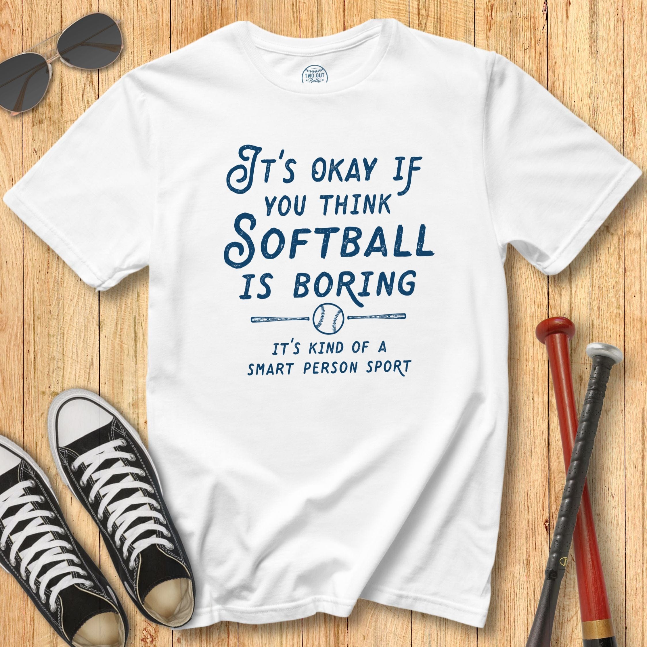 Boring Softballl Vintage Script Tee