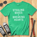 Breaking Hearts Block Print Tee