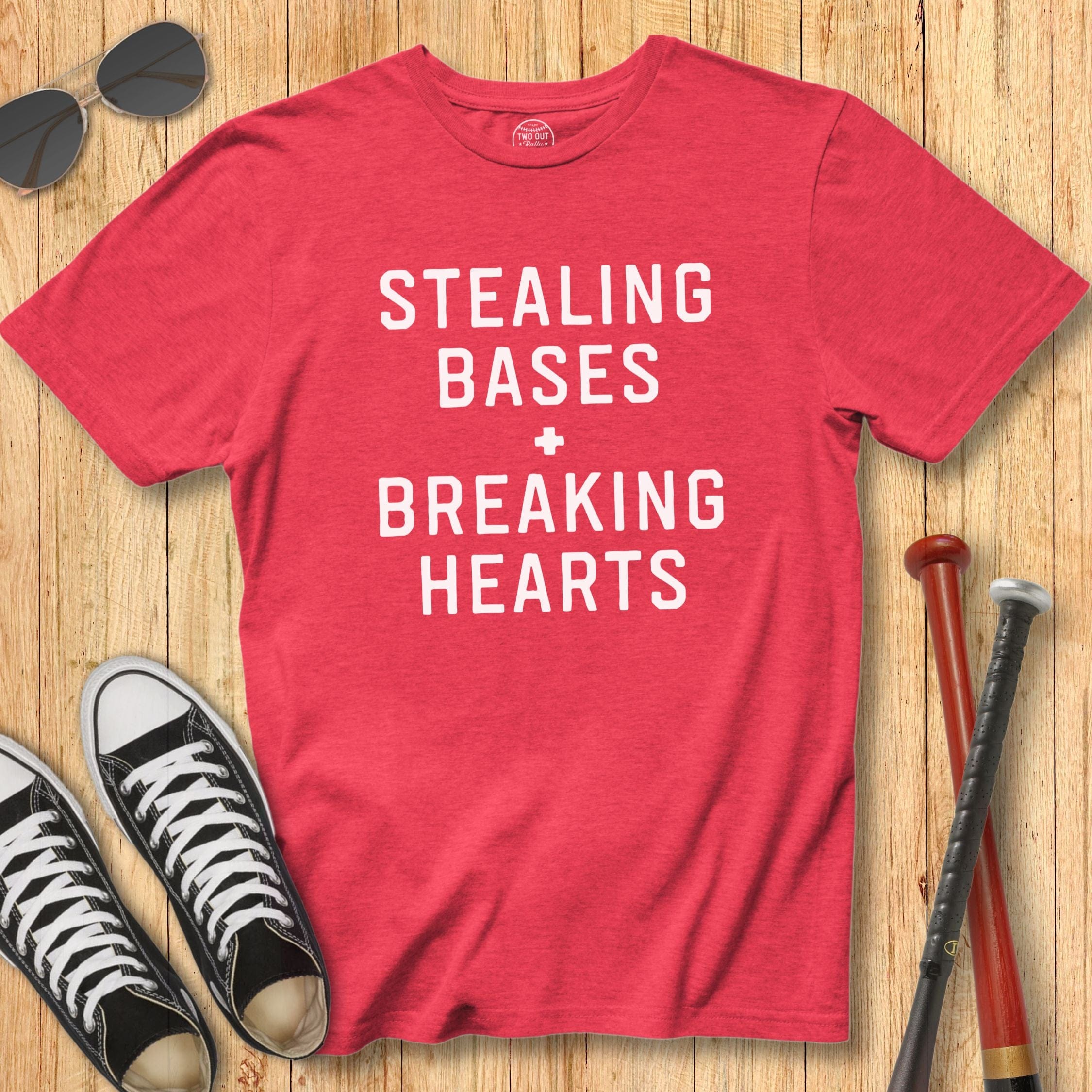 Breaking Hearts Block Print Tee