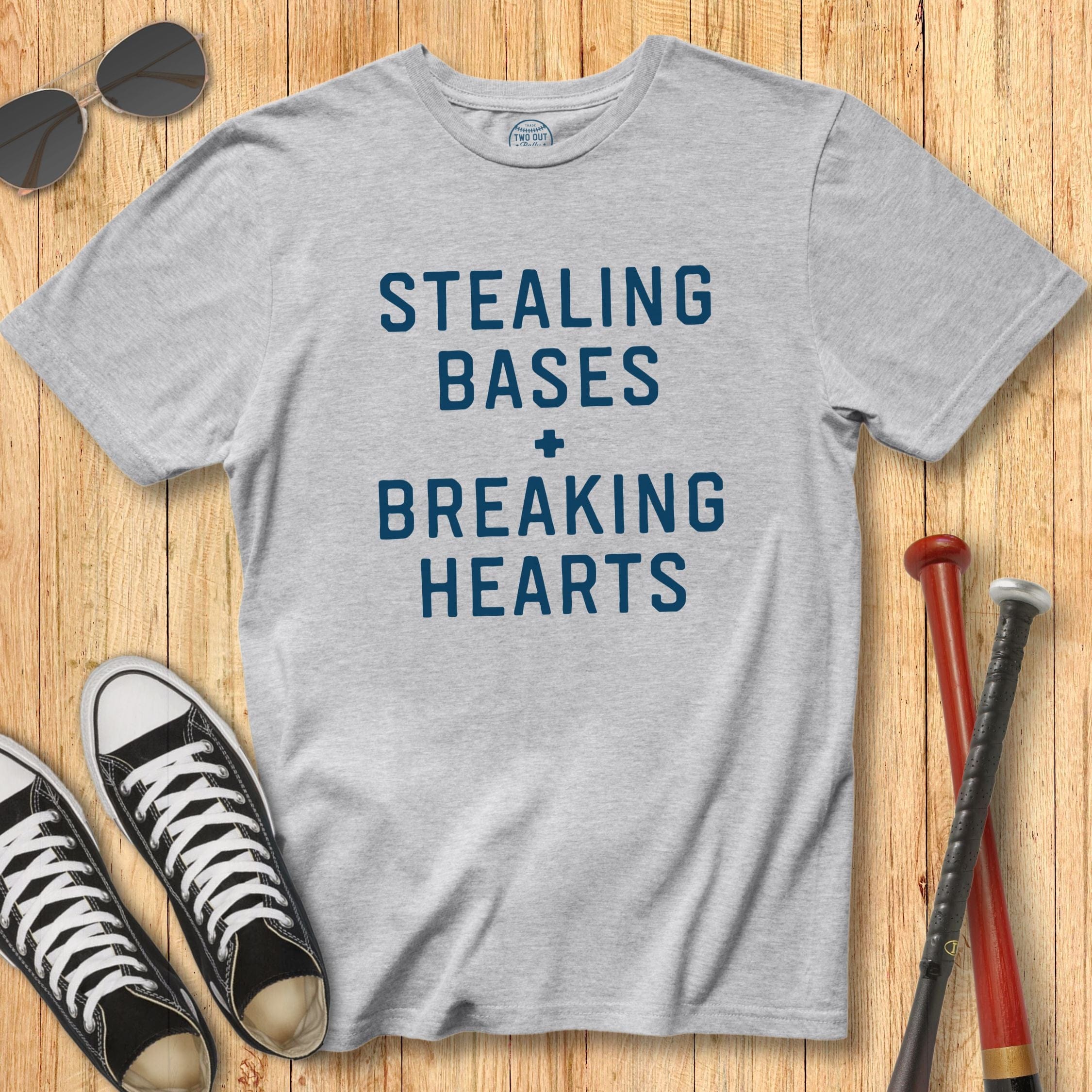 Breaking Hearts Block Print Tee