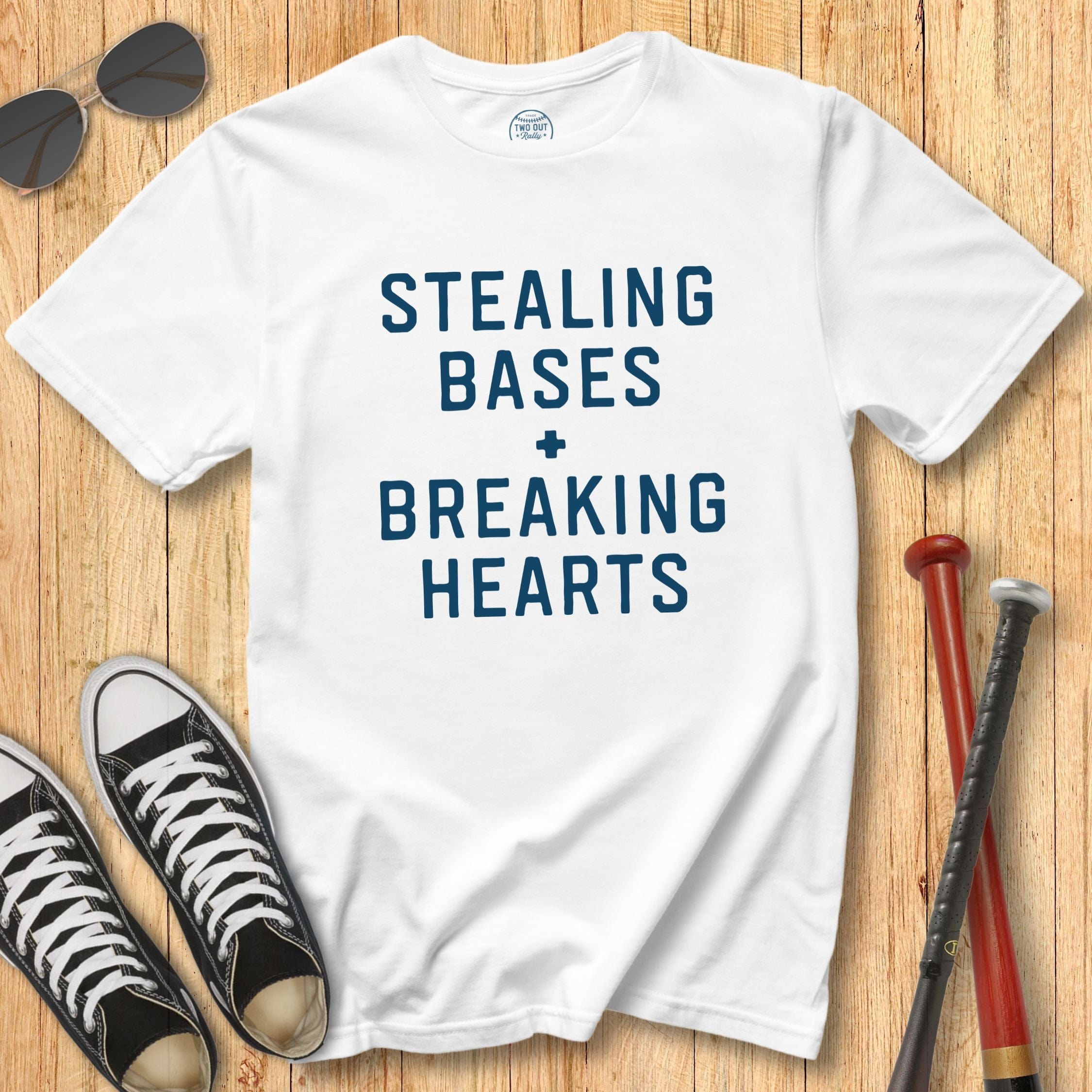 Breaking Hearts Block Print Tee