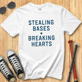 Breaking Hearts Block Print Tee