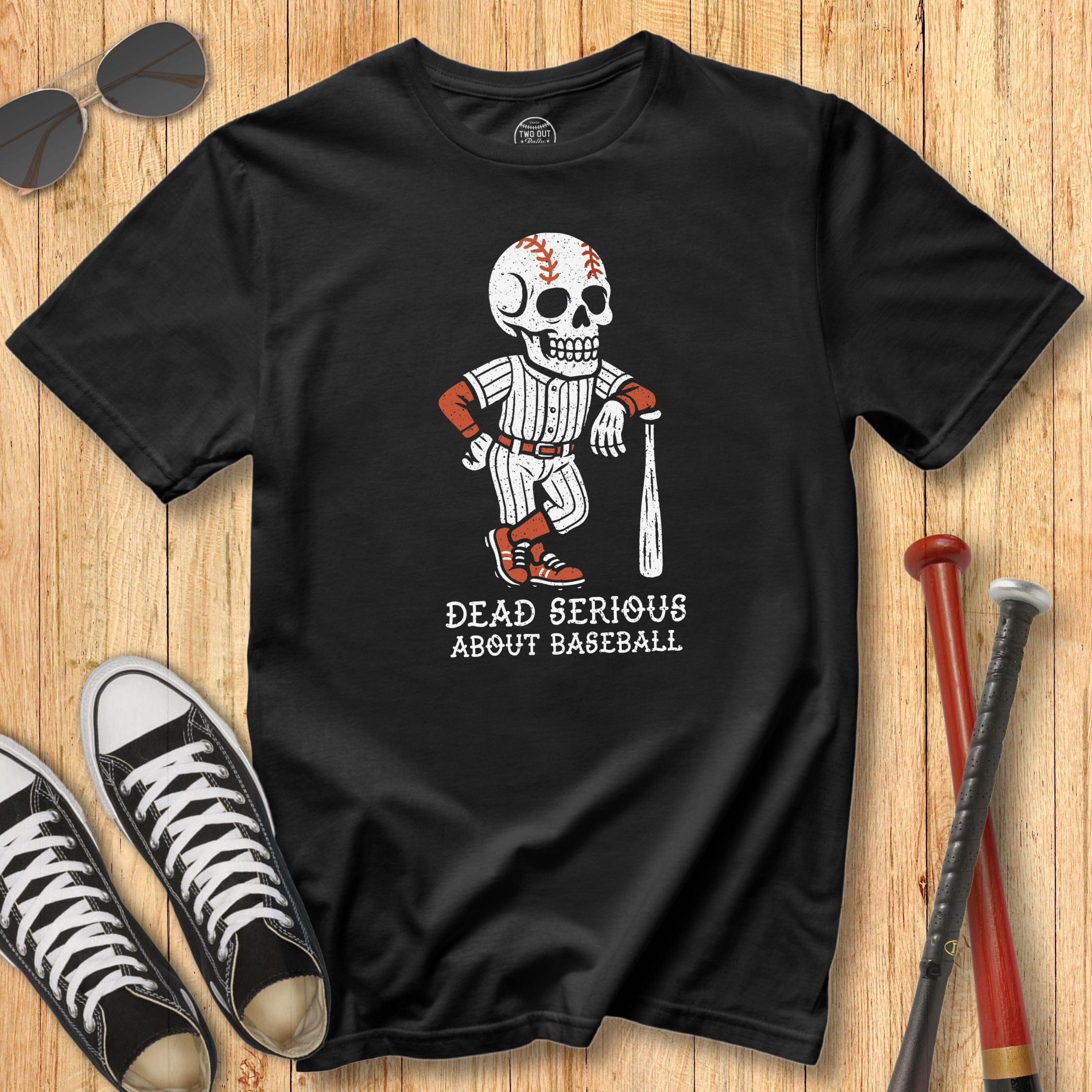 Dead Serious Skeleton Mascot Tee