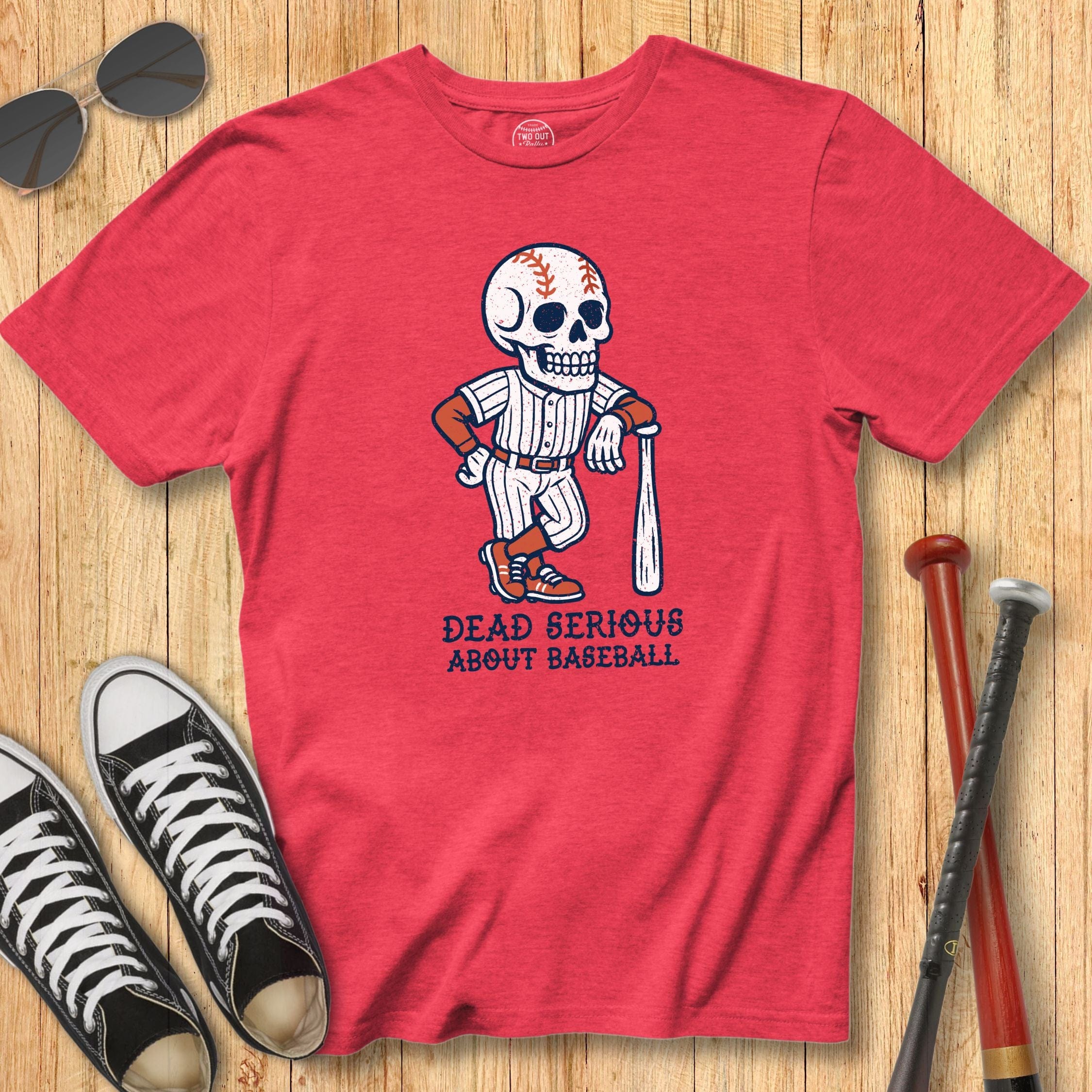 Dead Serious Skeleton Mascot Tee