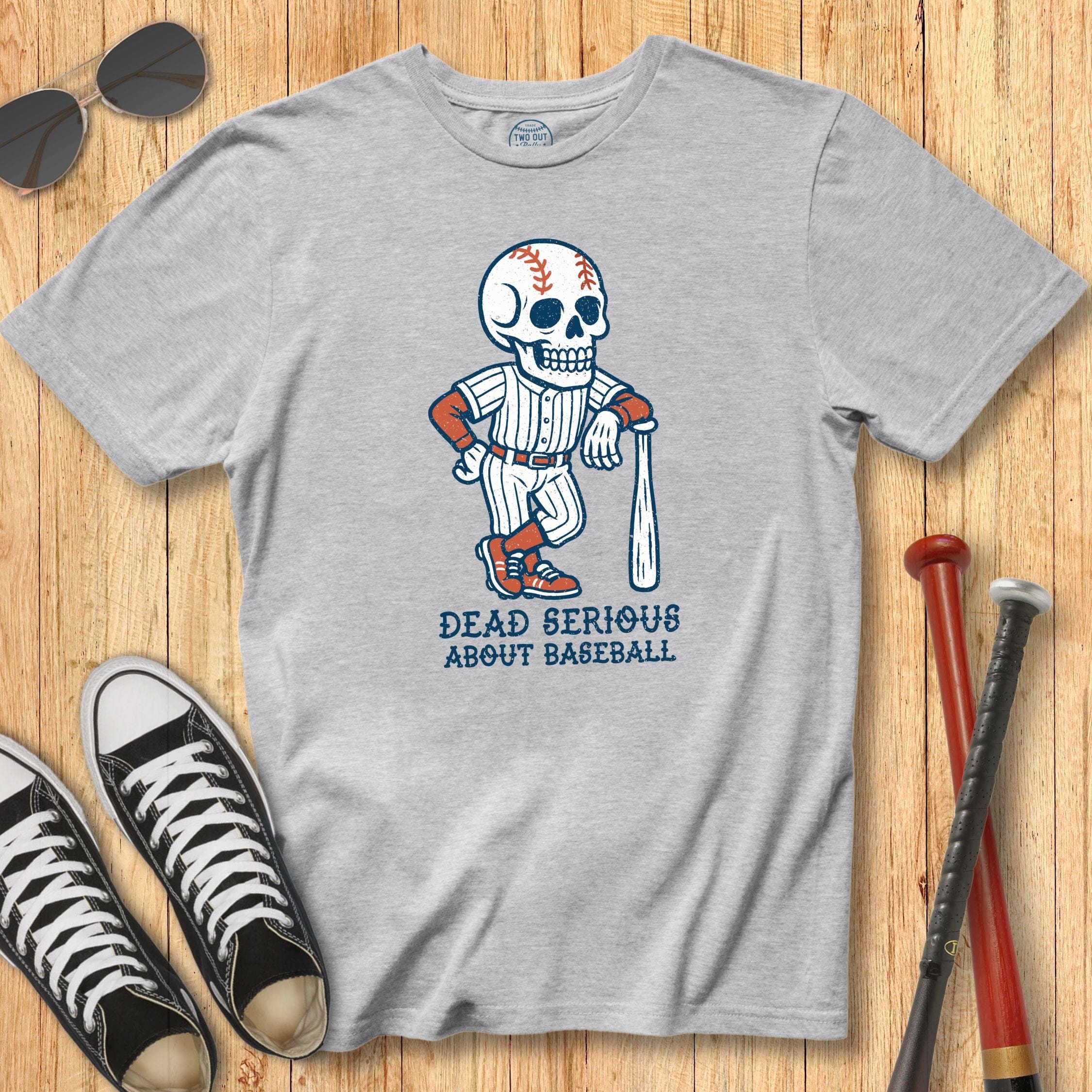 Dead Serious Skeleton Mascot Tee