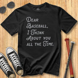 Dear Baseball Script Tee