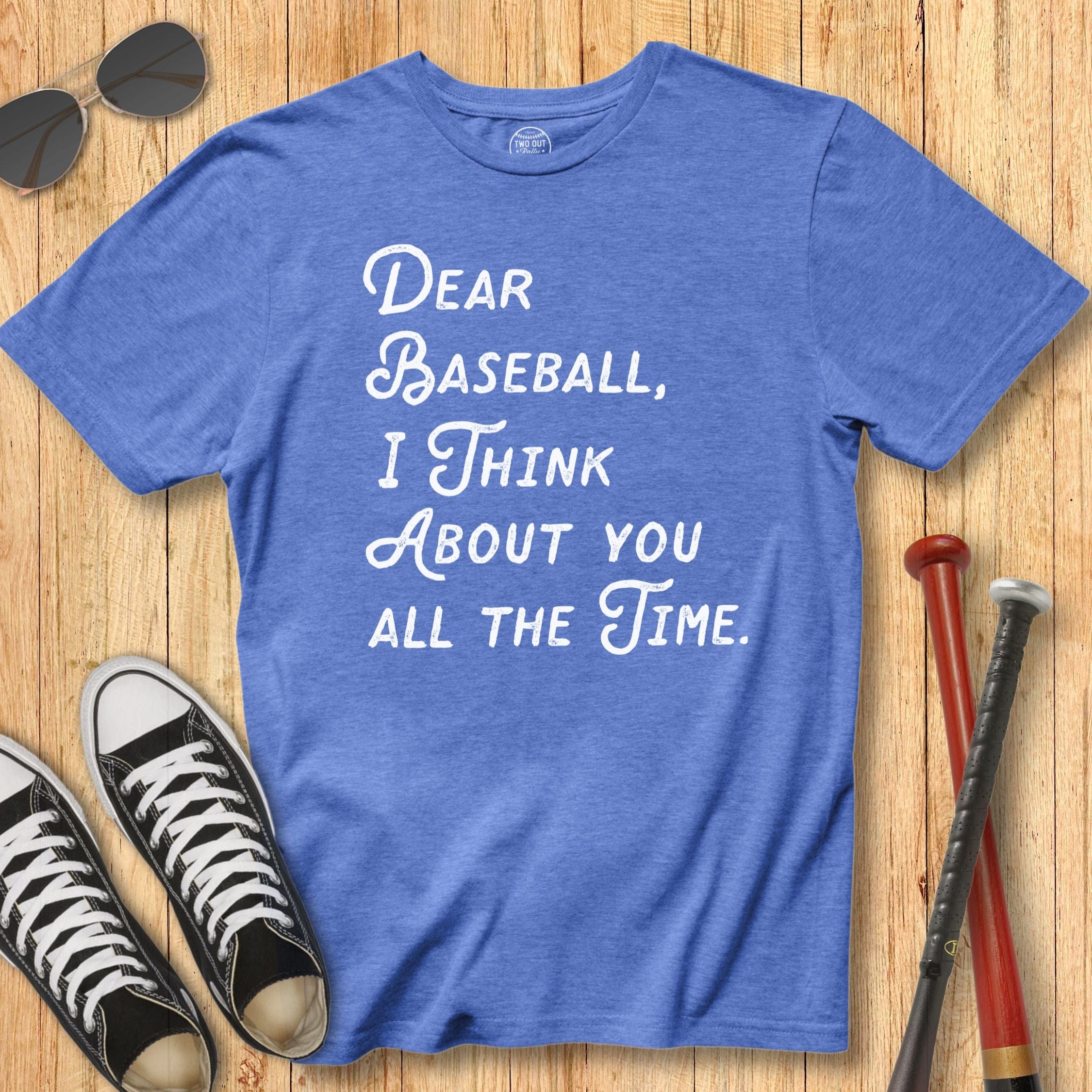 Dear Baseball Script Tee