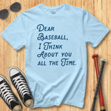 Dear Baseball Script Tee