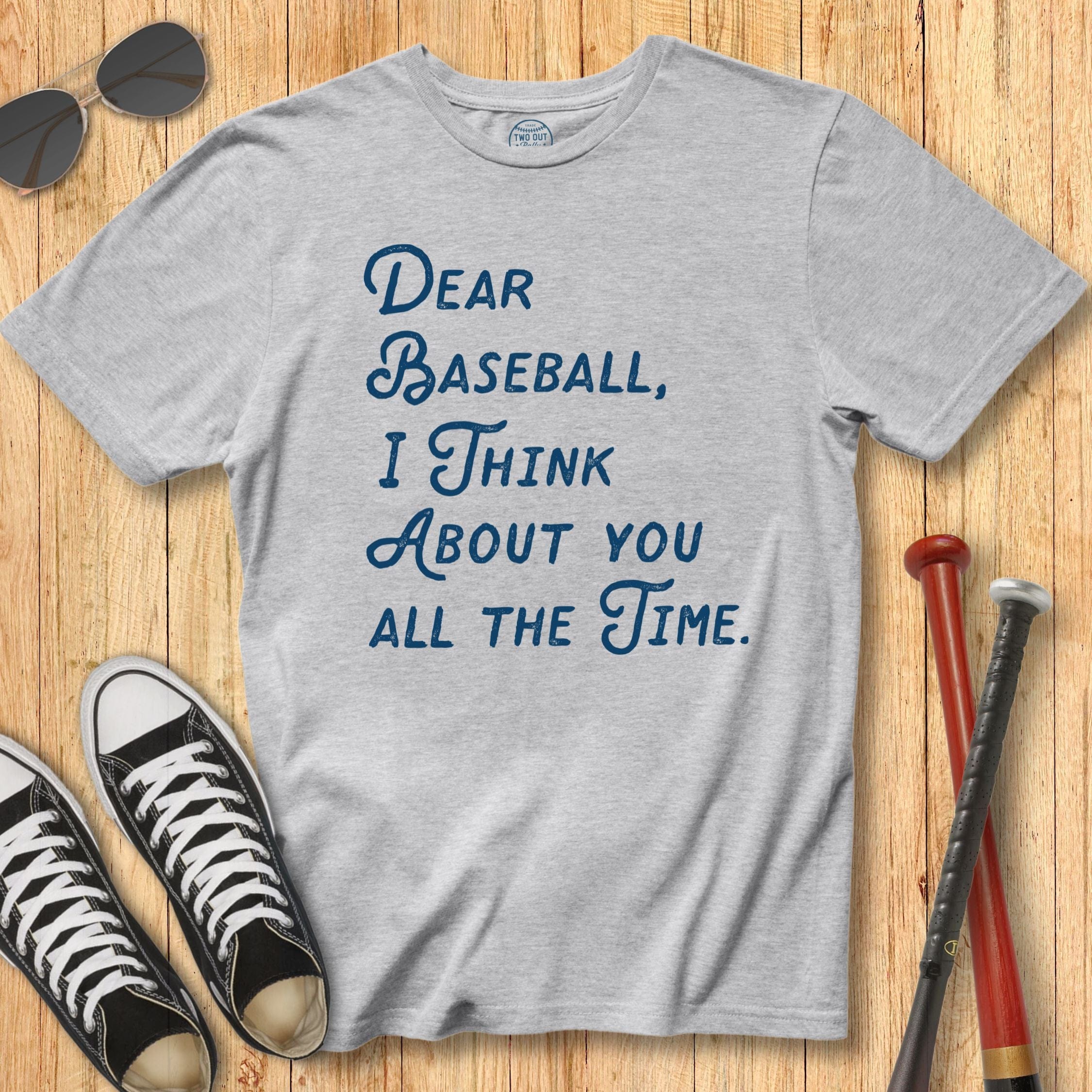 Dear Baseball Script Tee
