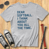 Dear Softball Block Tee