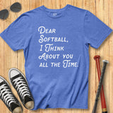 Dear Softball Script Tee