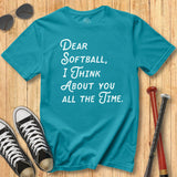 Dear Softball Script Tee
