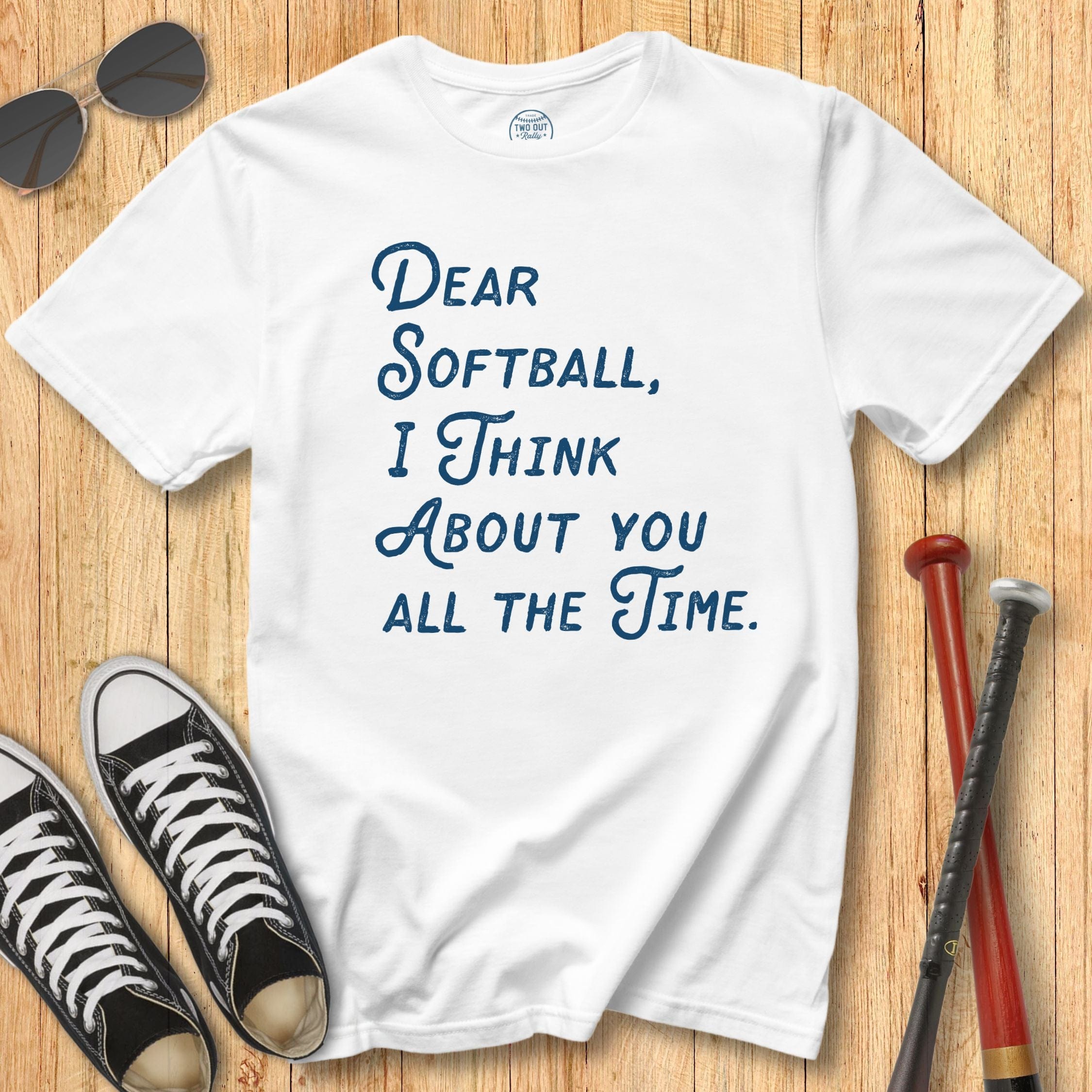 Dear Softball Script Tee