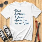 Dear Softball Script Tee