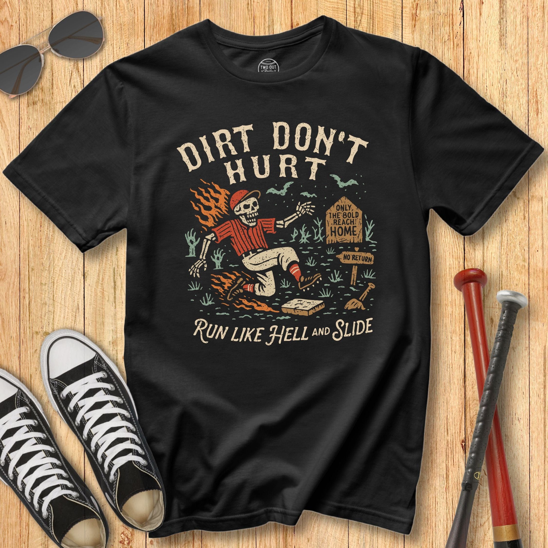Dirt Don't Hurt Skeleton Tee