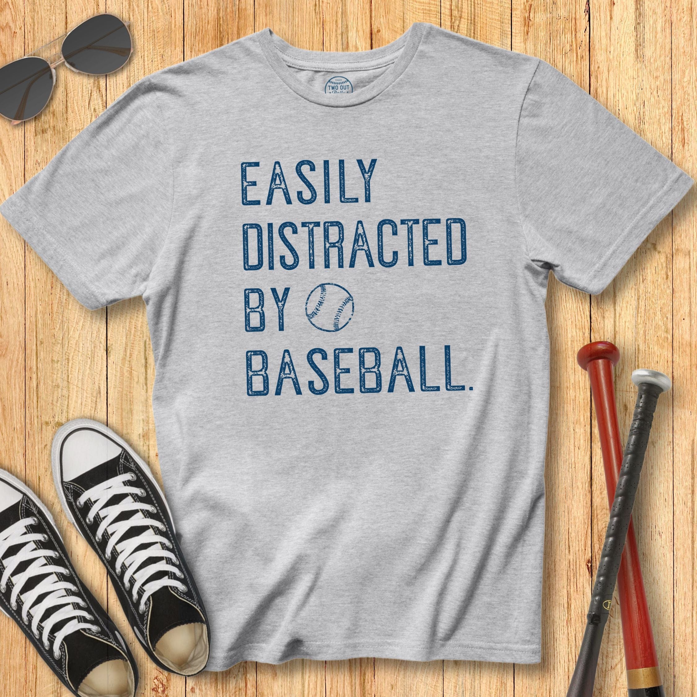 Easily Distracted by Baseball Tee