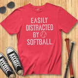 Easily Distracted Softball Tee
